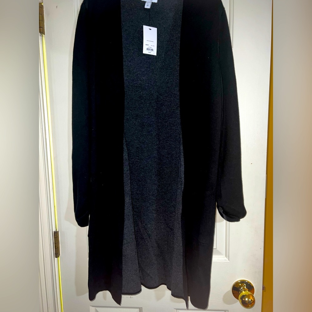 NWT Heavy Nine West Black Cardigan